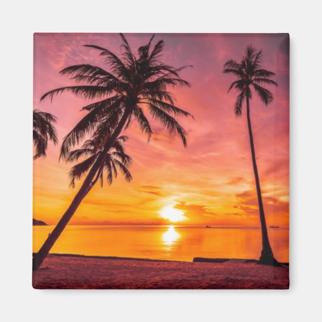 Tropical Sunset Magnet (Vorne)