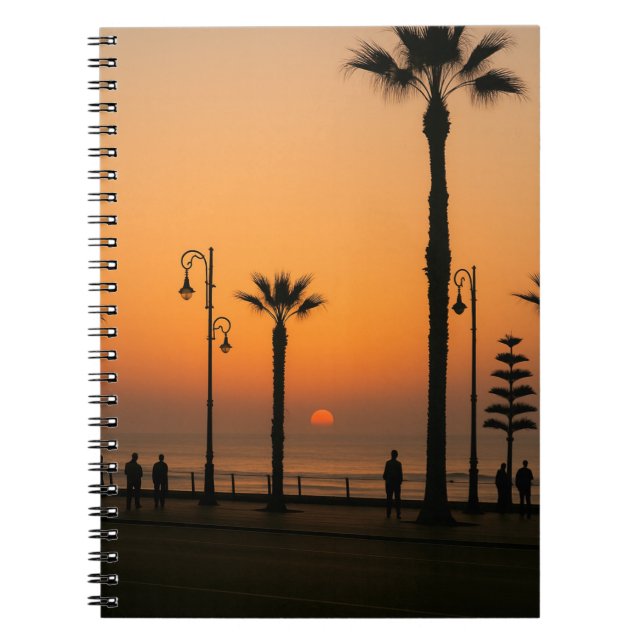 Tropical Sunset Notebook - Inspirierend und Friedl Notizblock (Vorderseite)