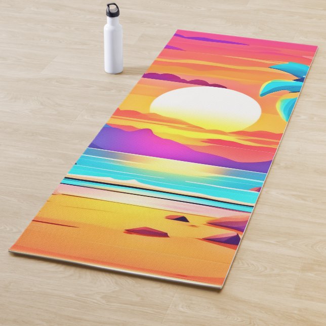 Tropical Sunset Oasis Yogamatte (Beispiel)