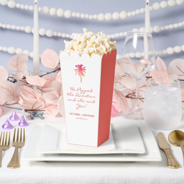 Tropical Sunset Palm Tree Beach Hochzeit Geschenkschachtel (Hochzeit)