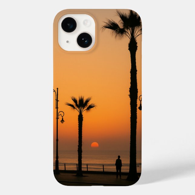 Tropical Sunset Phone Case - Ruhe tragen (Rückseite)