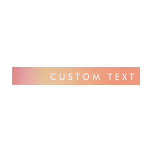 Tropical Sunset Sherbert Orange Wrap Around Etiket Rundum-Adressaufkleber