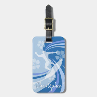 Tropical Surf Blue Gepäckanhänger