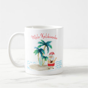 Tropical Surfing Santa Mele Kalikimaka Weihnachten Kaffeetasse