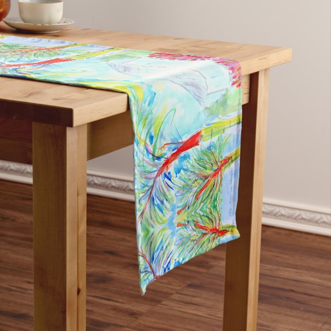 Tropical Tablerunner Kurzer Tischläufer (Beispiel)