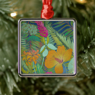 Tropical Tapestry II Ornament Aus Metall