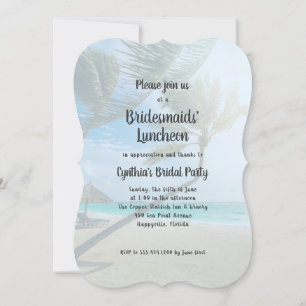 Tropical Themed Bridesmaids Luncheon Einladung