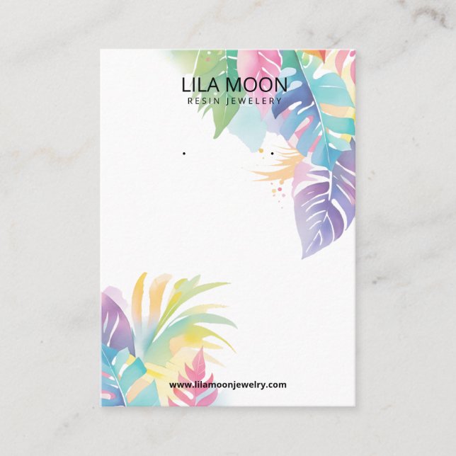 Tropical Themed Cards Visitenkarte (Vorderseite)