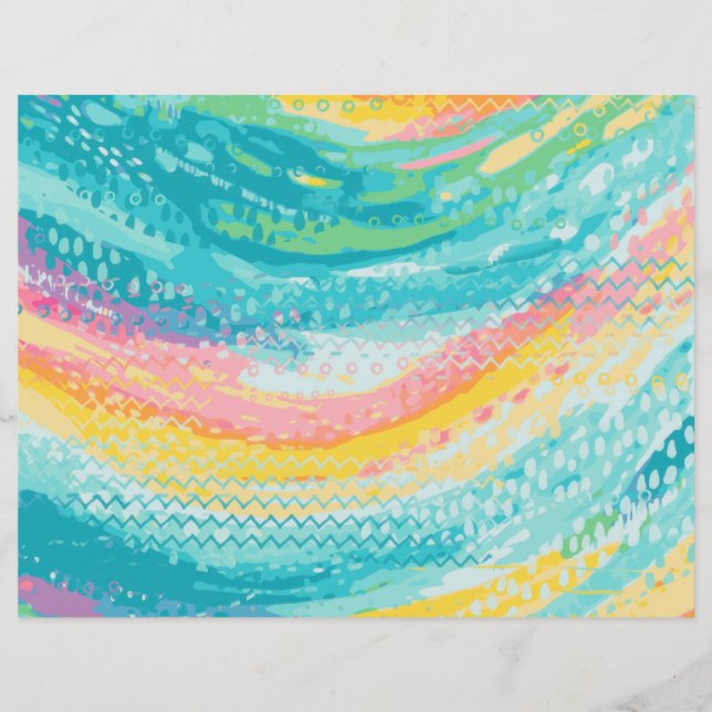 Tropical Tide Pool Dreams Scrapbook Paper (Vorderseite)