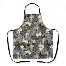 Tropical Tiger Hawaiian Palm Jungle Gray