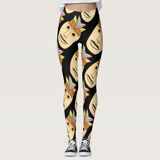 Tropical Tiki Leggings (Vorderseite)