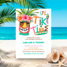 Tropical Tiki Luau Paare Dusche