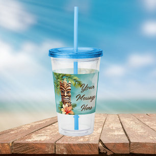 Tropical Tiki Party Acryltrinkbecher