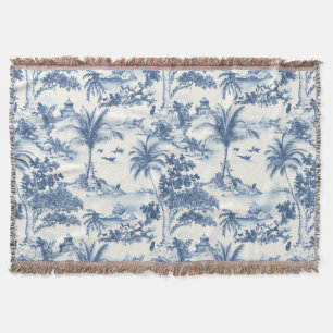 Tropical Toile De Jouy Decke