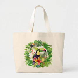 Tropical Toucan Bird Jumbo Stoffbeutel