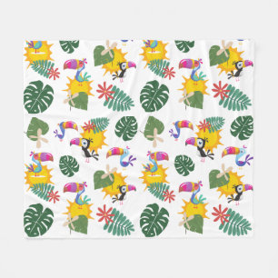 Tropical Toucan Medium Fleecedecke