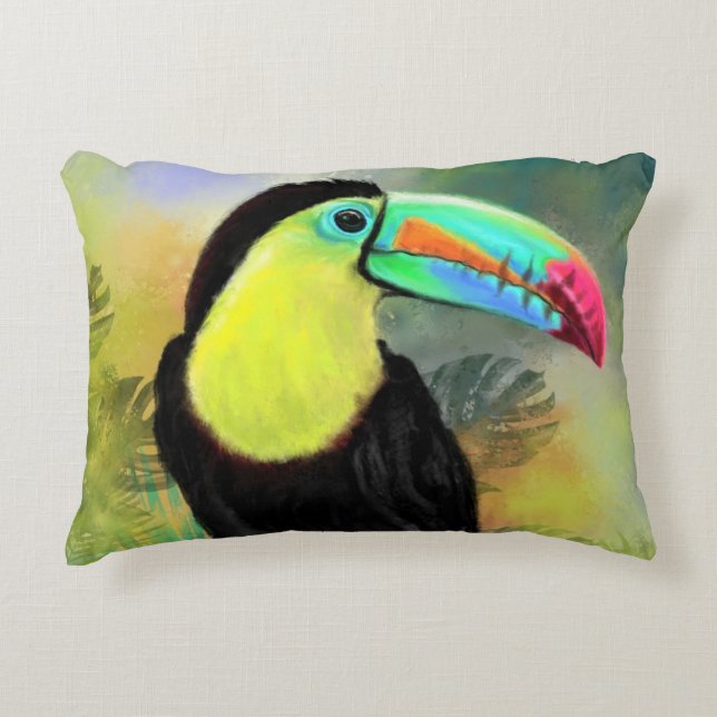 Tropical Toucan Pillow Dekokissen (Vorderseite)