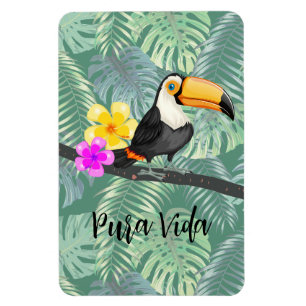 Tropical Toucan Pura Vida Design Magnet