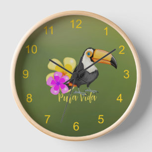 Tropical Toucan Pura Vida Design Uhr