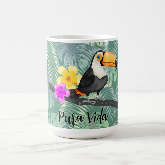 Tropical Toucan Pura Vida Kaffeetasse (Mittel)