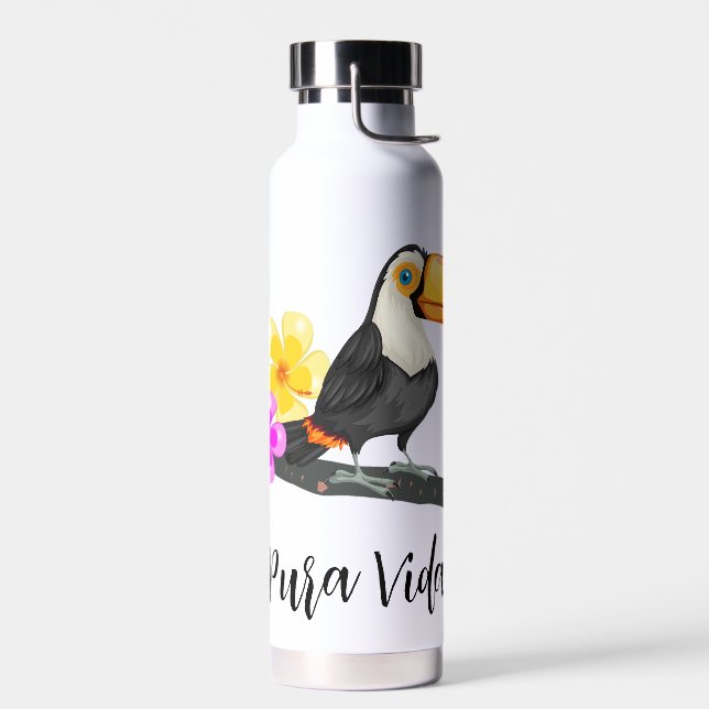 Tropical Toucan Pura Vida Trinkflasche (Links)