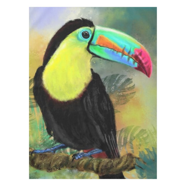 Tropical Toucan Tableclout Tischdecke (Vorderseite)