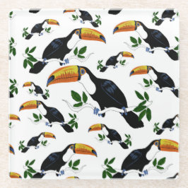 Tropical Toucans - Playful Jungle Glasuntersetzer