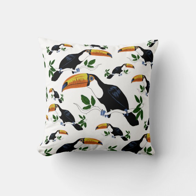 Tropical Toucans - Playful Jungle Kissen (Vorderseite)