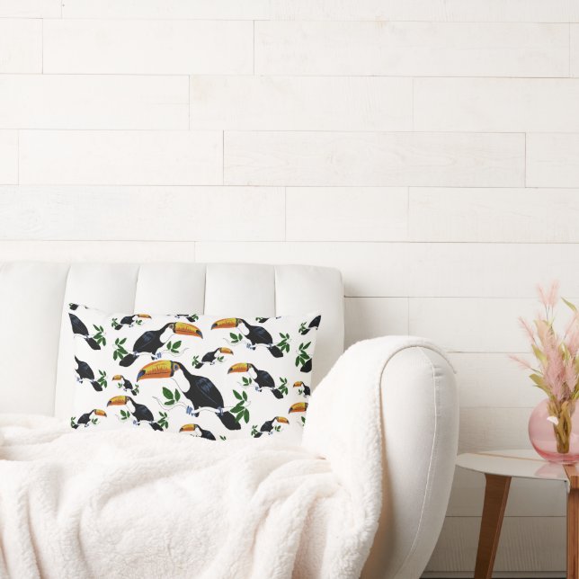 Tropical Toucans - Playful Jungle Lendenkissen (Liege)