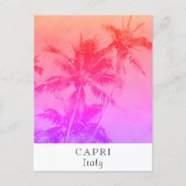 *~* Tropical Travel - AP25 Palm Leaf personalisier Postkarte