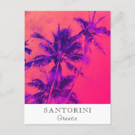 *~* Tropical Travel AP25 Personalize .. Palm Leaf Postkarte