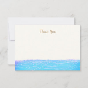Tropical Turquoise Ocean Waves Vielen Dank Dankeskarte