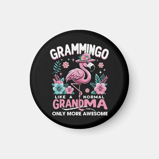 Tropical Twilight Flamingo Magnet (Vorne)