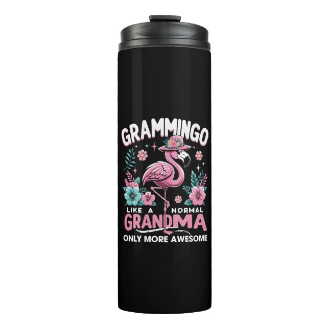 Tropical Twilight Flamingo Thermosbecher (Vorderseite)
