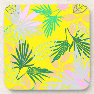 Tropical Vibes Blätter Pflanze Getränkeuntersetzer