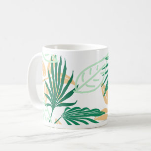 Tropical Vibes Blätter Pflanze Kaffeetasse