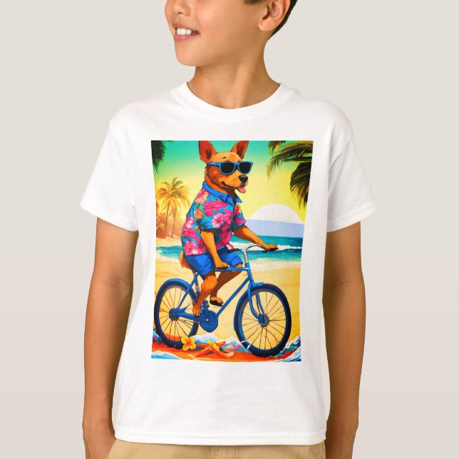 Tropical Vibes Canine T-Shirt (Vorderseite)