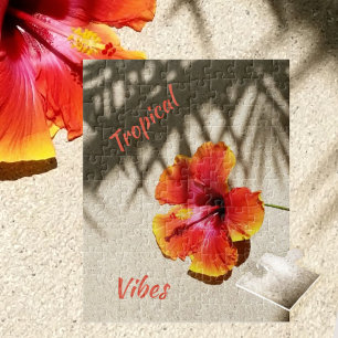 Tropical Vibes Hibiskus Puzzle