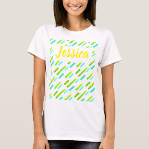 Tropical Vibes Jessica Fügen Sie Ihren Namen T - S T-Shirt