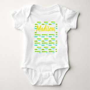 Tropical Vibes Madison Fügen Sie Ihren Namen Baby Strampler