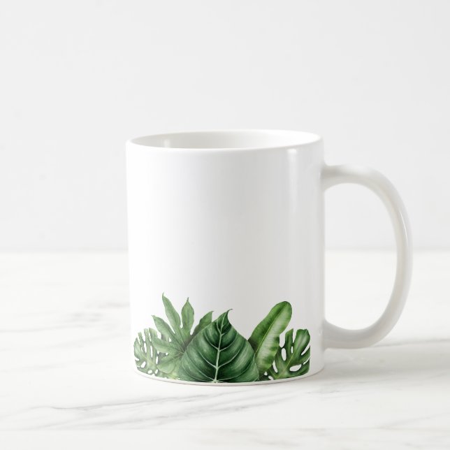 Tropical Vibes - Monstera Leaf Tasse (Rechts)