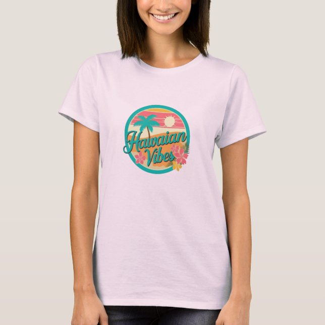 Tropical Vibes Surfing T - Shirt (Vorderseite)