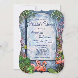 Tropical Vintag Blue Marble Palace Einladung