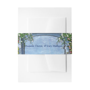 Tropical Vintag Blue Marble Palace Einladungsbanderole