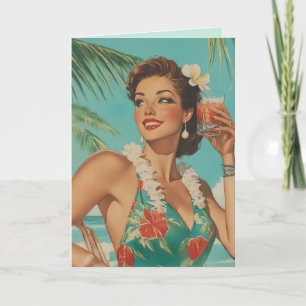 Tropical Vintag Paradise Vibes Einladung