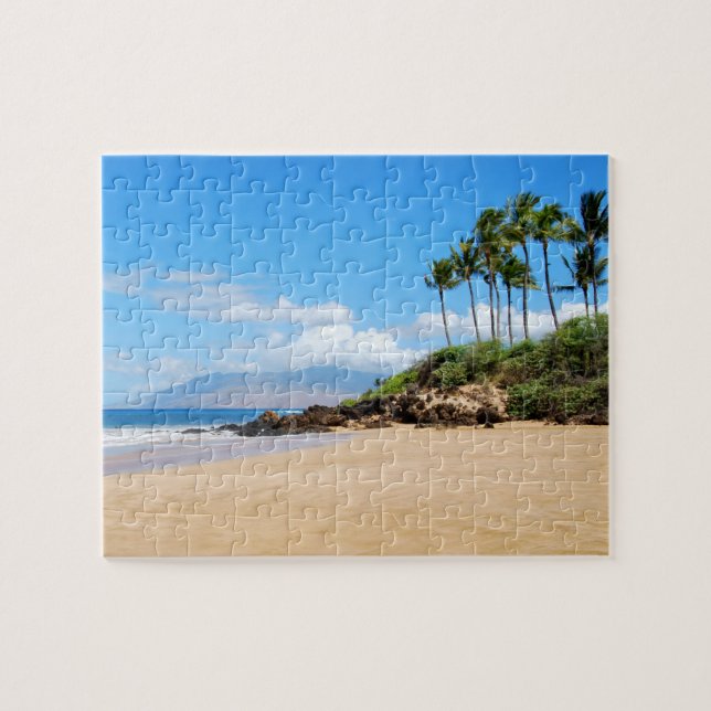 Tropical Wailea Beach, Maui Hawaii Puzzle (Horizontal)