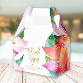 Tropical Watercolor Blume Gastgeschenk Hochzeit Vi Geschenkschachtel