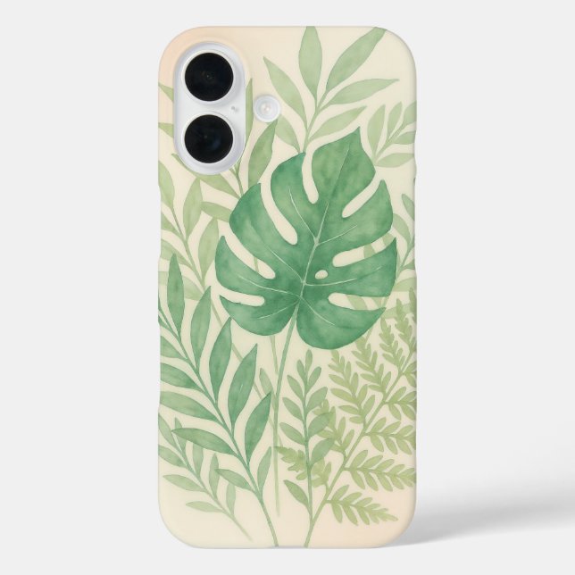 Tropical Watercolor Botanical  Case-Mate iPhone Hülle (Rückseite)