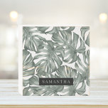 Tropical Watercolor Modern Oasis Leaves Holzkisten Schild<br><div class="desc">Die neue Kollektion Tropical Watercolor Moderne Oasis Blätter Muster ist ab sofort auf Zazzle erhältlich! Tauchen Sie ein in die lebendige Schönheit der Natur mit diesen atemberaubenden Produkten, die eine zeitgenössische Drehung auf tropischem Laub bieten.Wählen Sie aus einer großen Auswahl an Produkten, um Ihre Bedürfnisse und Ihren persönlichen Stil zu...</div>