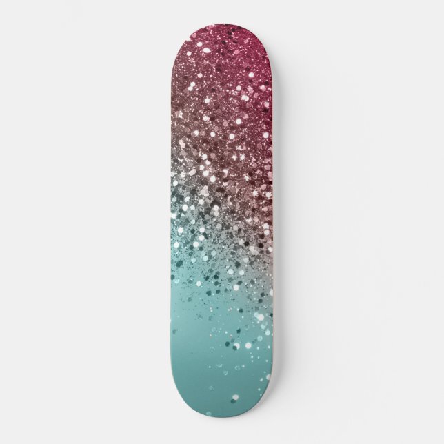 Tropical Watermelon Glitzer #1 Skateboard (Vorderseite)